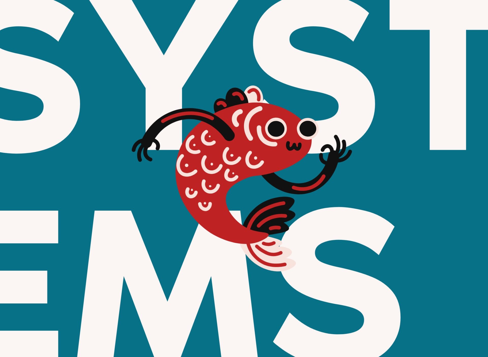 systems fish teal