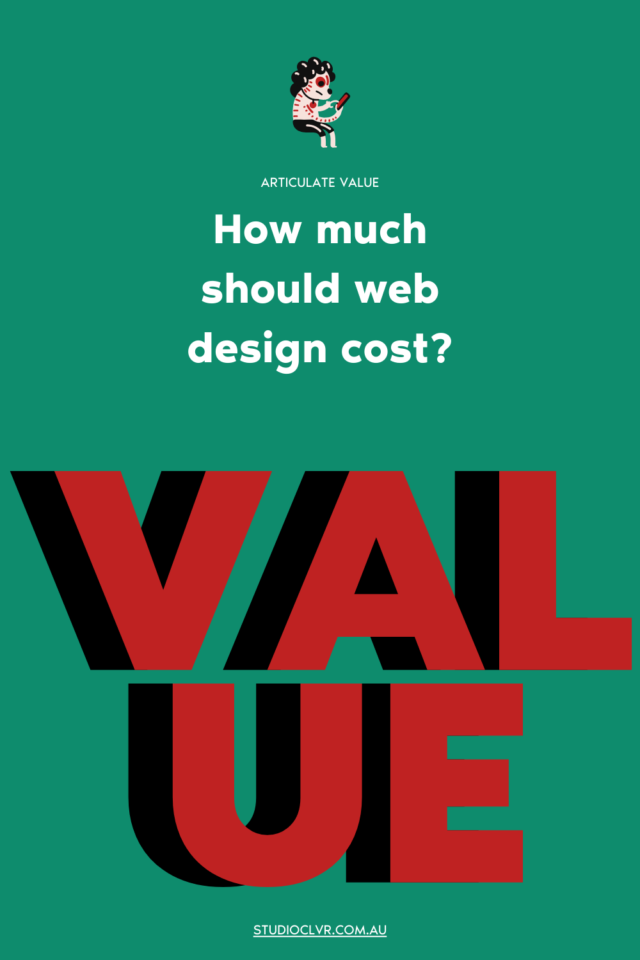 value web design cost graphic